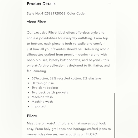 Anthro Pilcro - The Signature High Rise Short - Picture 8 of 17